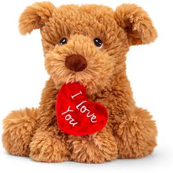 KeelToys eco puppy 18cm with heart Valentine