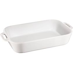 Staub Keramik Auflaufform, weiss 4.5l - 34x24 cm
