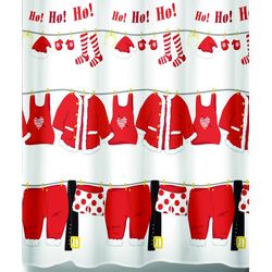 diaqua Rideau de douche textile XMAS Santas Laundry