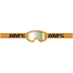 100percent STRATA 2 Goggle Neon Orange - Mirror Gold Lens