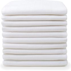 MAKIAN 8-piece set of terry cloth, 70 x 70 cm, White