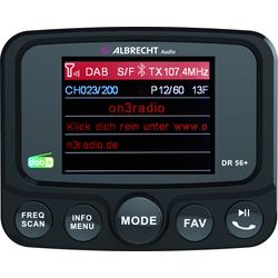 Albrecht DR 56+ DAB + Adaptateur radio pour voiture avec Bluetooth mains libres DAB + Service