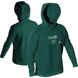Leatt MTB Gravity 3.0 Felpa con cappuccio verde acqua XL