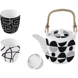 Easy Life Graffiti teapot 600 ml with 2 cups, 160 ml