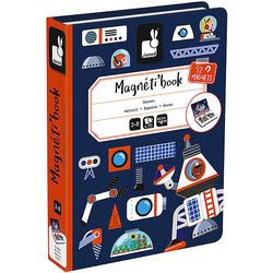 Janod Magnetic book space 52 magnets and 18 cards
