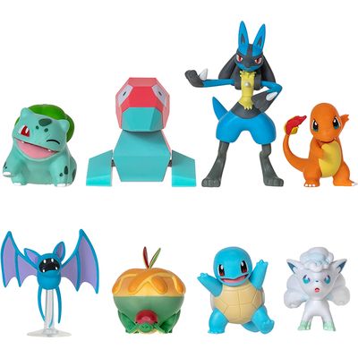 Jazwares Pack de 8 figurines Pokémon Battle