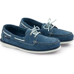 XM Yachting Crew Leather Shoes Women - Nubuck Blue - 41