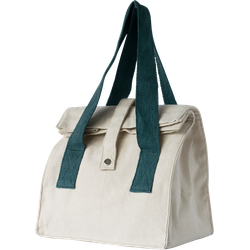 Pebbly Lunch bag, natural, dark blue 32x25x17cm