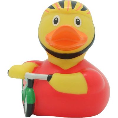 Sombo Duck cycliste 7,5 x 8,5 cm canard en caoutchouc
