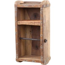 Chic Antique Portarotolo a forma di mattone Marrone