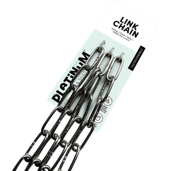 Platinum Sun and Shade Link chain 4 mm 2 m