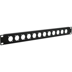 Exsys Patch panel D-type 12 port, 19 rack