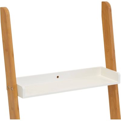 Zeller Present Ladder shelf with 4 shelves white BambooMDF 55x30x145cm -  buy at | Leiterregale