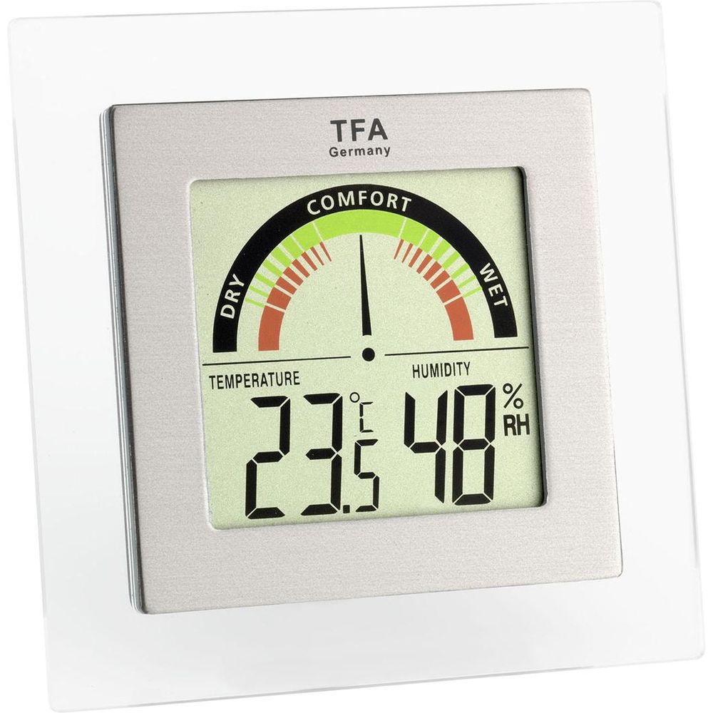 TFA Thermo-hygrometer digital silver 88x17x87mm 30.5023 Bild 1