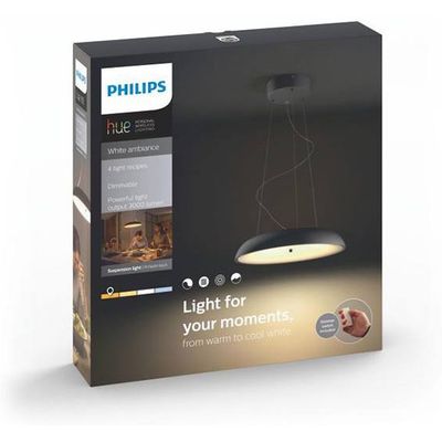 Philips Hue White Ambiance Amaze Pendelleuchte BT mit Dimmschalter schwarz  - kaufen bei
