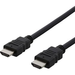 DELTACO Cavo HDMI High Speed HDMI-920 con Ethernet, 4K, 60Hz, UHD, 2m