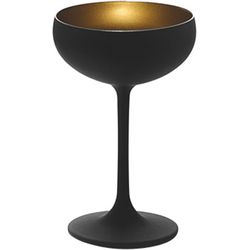 Stölzle Olympic champagne bowl 230ml black - gold