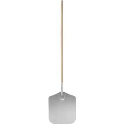 Hendi Aluminum pizza peel with wooden handle, square