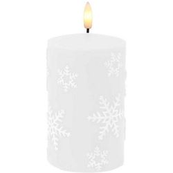 Dameco Candela LED Fiocco di Neve, 7.5 cm x 12 cm