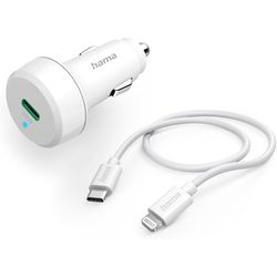 HAMA Car Charger Lightning 20 W White