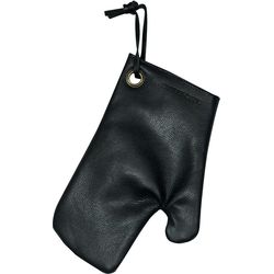 DutchDeluxes Oven glove leather black one size OG-U-BL