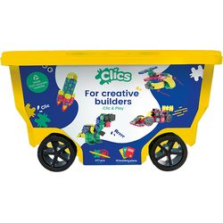 Clics Scooter box blue 377 parts in visible roll box, from 4 years of age, various models can be built