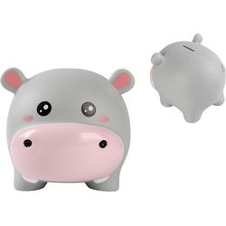 i total Hippo Piggy Bank 18 x 15 x 15 cm made of plastic