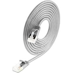 SLIM patch cable Cat 6A, U/FTP, 3 m, gray