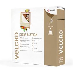 Velcro ® Klettband zum Aufnähen & Aufkleben Haken & Flausch 20mm x 1m Schwarz