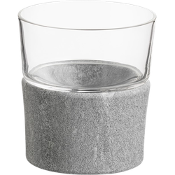 HUKKA DESIGN Bicchiere da whisky con base in pietra 0,12 l