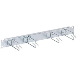 R&M Cable management panel 19 1U steel, screwed cable management brackets