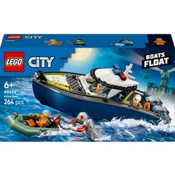LEGO City chase in police boat 60456