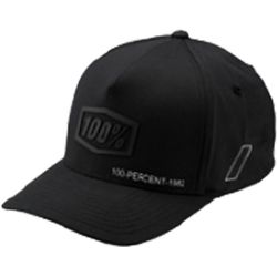 100percent 100% Shadow X-Fit Flexfit Hat black L