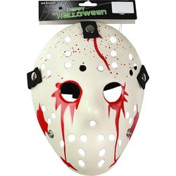 Fasnacht Halloween mask white - red