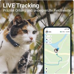 Tractive GPS CAT Mini - GPS Tracker for cats - dark blue