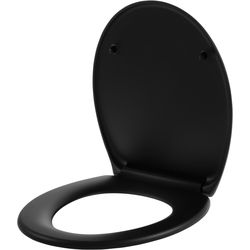 Cocon Sedile del wc in Duroplast con chiusura ammortizzata Nero opaco
