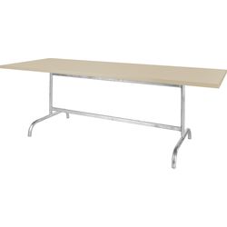 Schaffner Metal table Säntis 180x90 - Hot Dipped Galvanized - Pastel Sand
