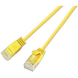 SLIM patchcord Cat 6, UTP, 3 m, Yellow