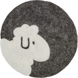 Cilio Coaster Lana sheep Sheep's wool ø 21 cm