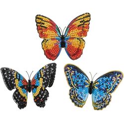 Craft Buddy Craft Kit Crystal Art 3D Butterflies Set of 3
