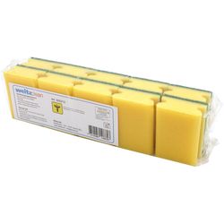 Weitaclean Padschwamm 95x70x43mm 5028030 giallo, graffiante 10 pezzi