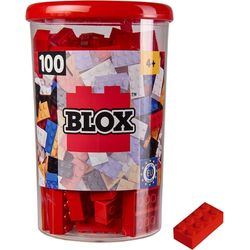 Androni 8pcs building blocks in tin red (100pieces)