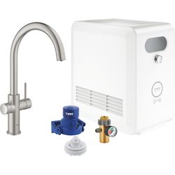 Grohe Rubinetto da cucina Blue Professional C-uscita Set Supersteel