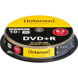 Intenso DVD+R Cake Box 8.5GB 4381142 8X DL stampa. 10 PCS