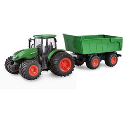 Amewi Tractor with tipping trailer, green 1:24, RTR