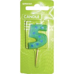 Amscan Mini number candle 5 ca. 4.5cm