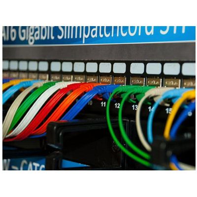 SLIM câble patch Cat 6, UTP, 0.15 m, bleu Bild 5