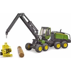 Bruder John Deere 1270G harvester with tree trunk