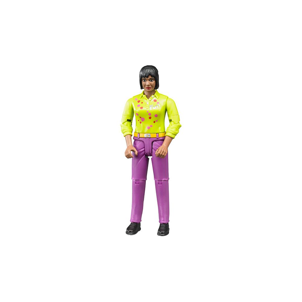 Bruder BR Woman with Medium Skin Type and Purple Trousers, 10.7 cm bWorld Bild 1