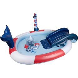 Swim Essentials Piscina gonfiabile Whale Adventure Ø 210 cm